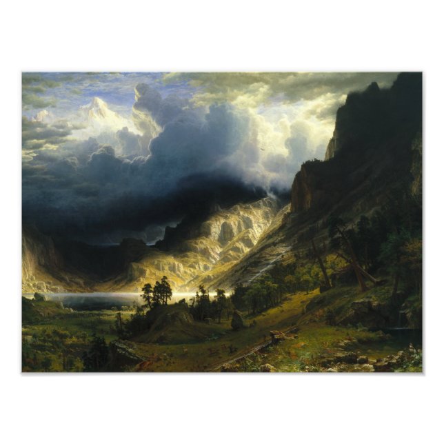 Albert Bierstadt - A Storm in the Rocky Mountains Photo Print (Front)