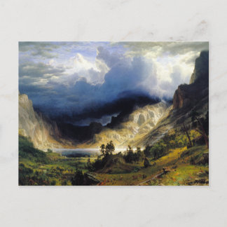 Albert Bierstadt A Storm in the Rocky Mountains Postcard