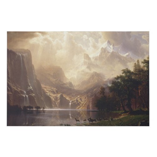Albert Bierstadt Among the Sierra Nevada  1868 Faux Canvas Print