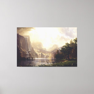 Albert Bierstadt - Among the Sierra Nevada Calif Canvas Print