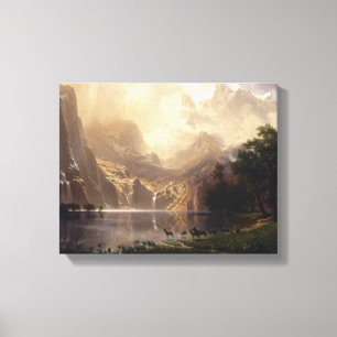 Albert Bierstadt - Among the Sierra Nevada Canvas Print