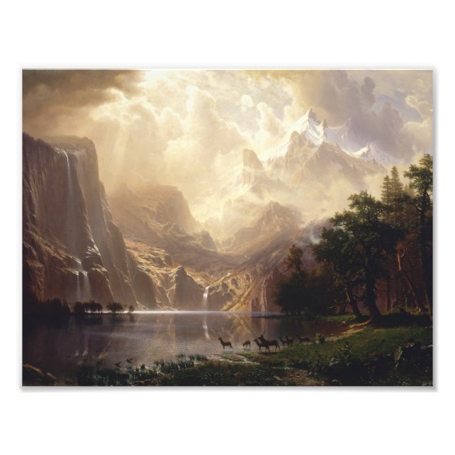 Albert Bierstadt - Among the Sierra Nevada Photo Print (Front)