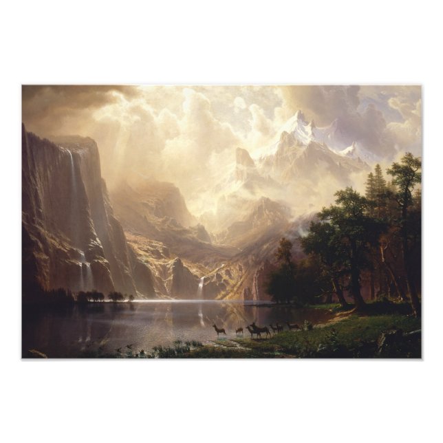 Albert Bierstadt - Among the Sierra Nevada Photo Print (Front)