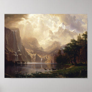 Albert Bierstadt - Among the Sierra Nevada Poster