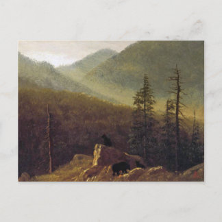 Albert Bierstadt, Bears in the Wilderness Postcard