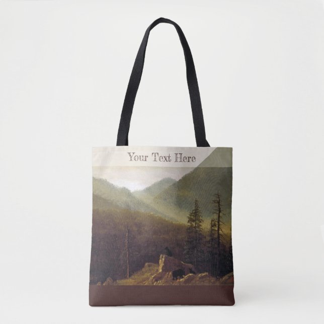 Albert Bierstadt - Bears in the Wilderness Tote Bag (Front)