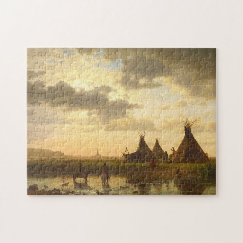 albert bierstadt Chimney Rock Ohalilah Sioux Jigsaw Puzzle