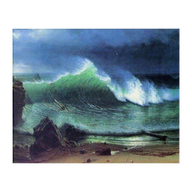 Albert Bierstadt, Emerald Sea Acrylic Print (Front)