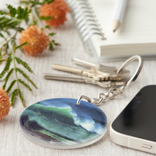 Albert Bierstadt Emerald Sea Keychain