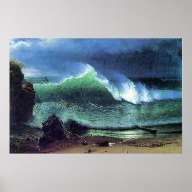 Albert Bierstadt, Emerald Sea Poster (Front)