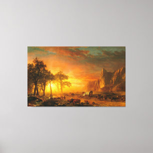 ALBERT BIERSTADT - Emigrants Crossing the Plains - Canvas Print