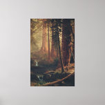 Albert Bierstadt  Giant Redwood Trees of Californi Canvas Print