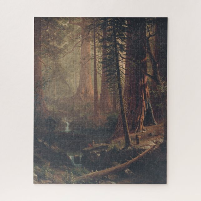 Albert Bierstadt Giant Redwood Trees of California Jigsaw Puzzle (Vertical)
