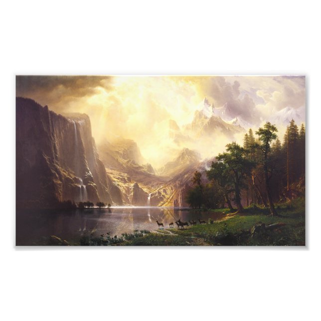 Albert Bierstadt In The Mountains Photo Print (Front)