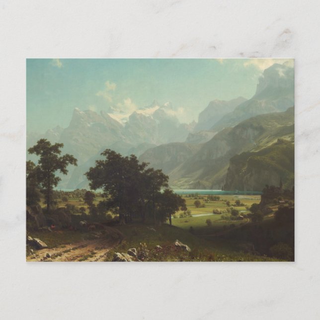 Albert Bierstadt - Lake Lucerne Postcard (Front)