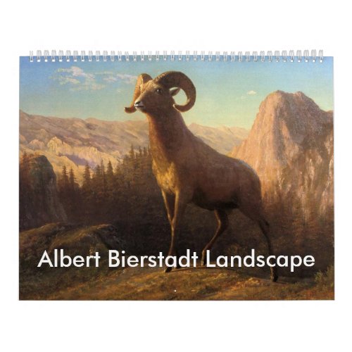 Albert Bierstadt Landscape Calendar