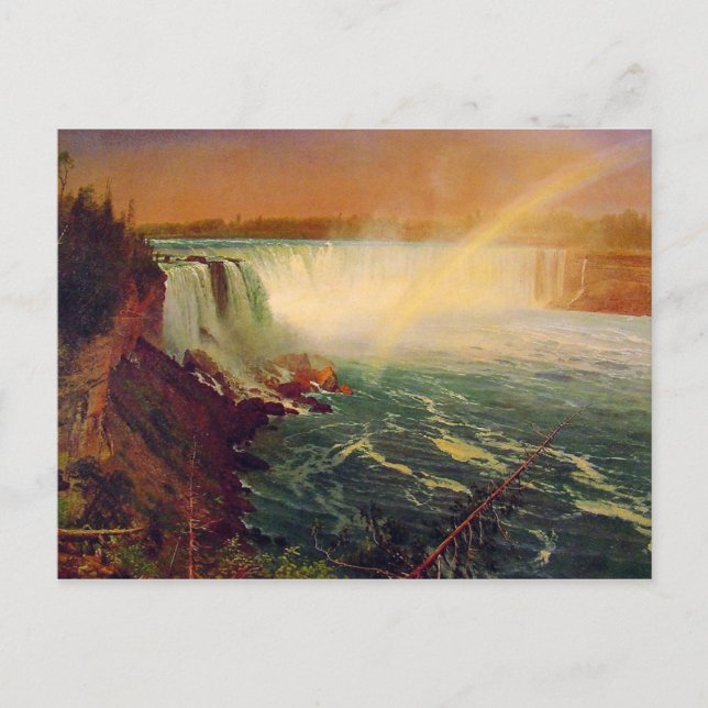 Albert Bierstadt, Niagara Falls. Postcard (Front)