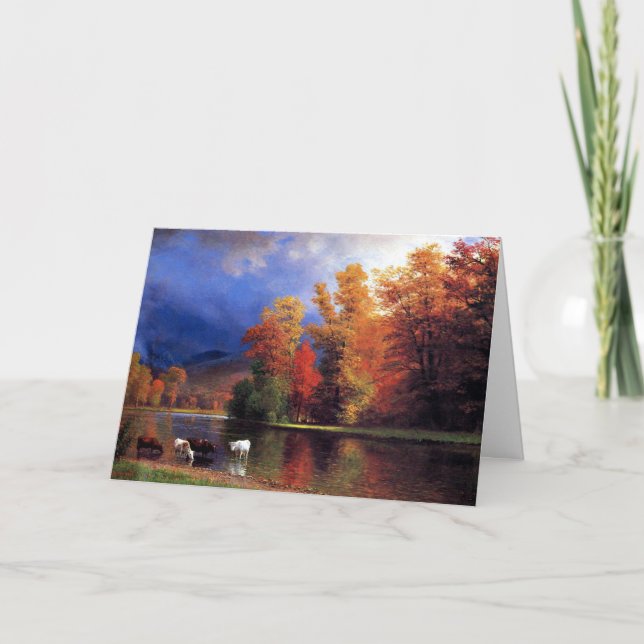 Albert Bierstadt - On the Saco Card (Front)