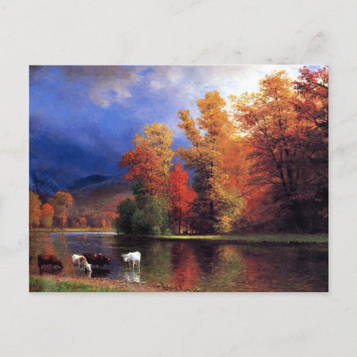 Albert Bierstadt _ On the Saco Postcard