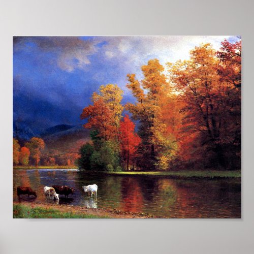 Albert Bierstadt _ On the Saco Poster