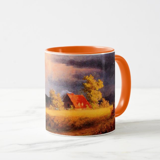 Albert Bierstadt painting, Bavarian Landscape Mug (Front Right)