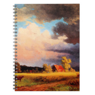 Albert Bierstadt painting, Bavarian Landscape Notebook