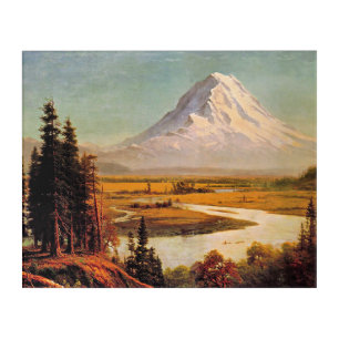 Albert Bierstadt painting, Mount Rainier, Acrylic Print