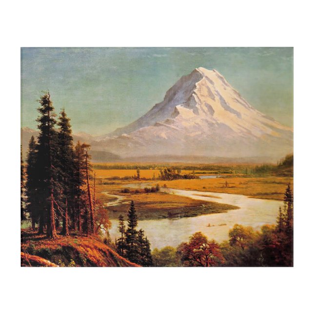 Albert Bierstadt painting, Mount Rainier, Acrylic Print (Front)