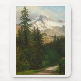 Albert Bierstadt Painting Snow in the High Country Mouse Pad
