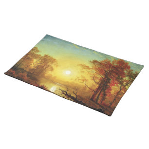 Albert Bierstadt painting, Sunrise Cloth Placemat