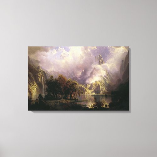 Albert Bierstadt Rocky Mountain Landscape Canvas Print