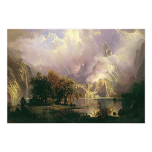 Albert Bierstadt _ Rocky Mountain Landscape Photo Print