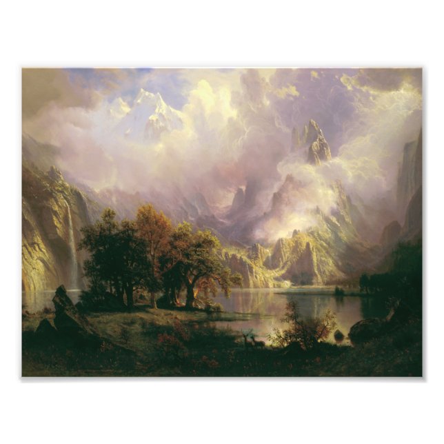 Albert Bierstadt - Rocky Mountain Landscape Photo Print (Front)