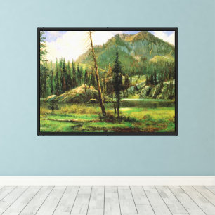 Albert Bierstadt - Sierra Nevada Mountains, Canvas Print
