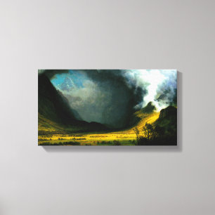 Albert Bierstadt Storm in The Mountains Canvas Print