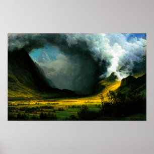 Albert Bierstadt Storm in The Mountains Poster