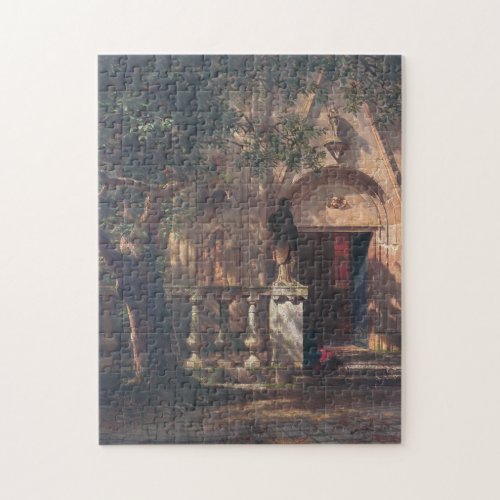 Albert Bierstadt Sunlight and Shadow 1862 Antique Jigsaw Puzzle