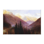 Albert Bierstadt Sunrise at Glacier Station Canvas Print