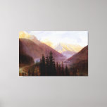 Albert Bierstadt Sunrise at Glacier Station Canvas Print