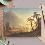 Albert Bierstadt Sunrise Yosemite Valley Painting  Postcard