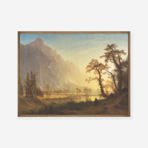 Albert Bierstadt Sunrise Yosemite Valley Painting Poster