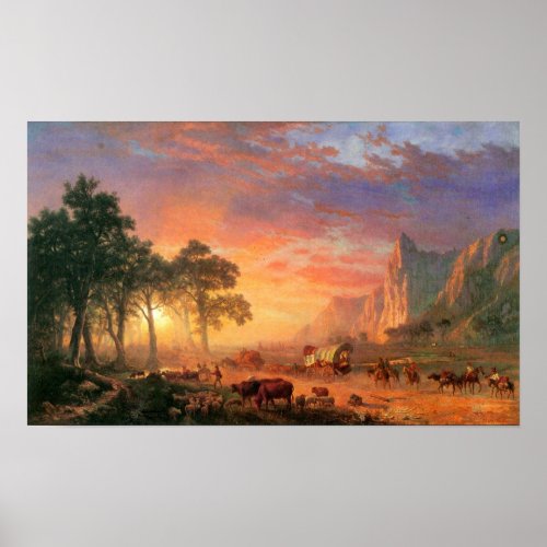 Albert Bierstadt_The Oregon Trail Poster