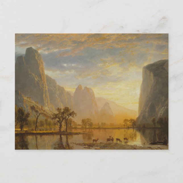 Albert Bierstadt - Valley of the Yosemite Postcard (Front)