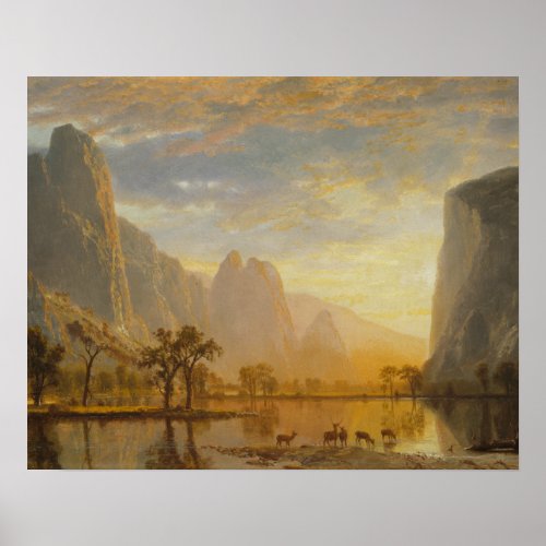 Albert Bierstadt _ Valley of the Yosemite Poster