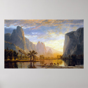 Albert Bierstadt Valley of the Yosemite Poster