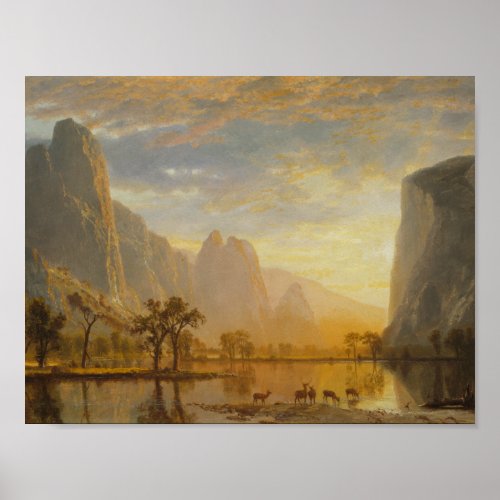 Albert Bierstadt _ Valley of the Yosemite Poster