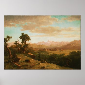 Albert Bierstadt - Wind River Country Poster by niceartpaintings at Zazzle