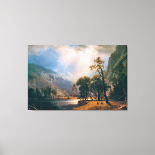 Albert Bierstadt's Half Dome, Yosemite Valley 1870 Canvas Print