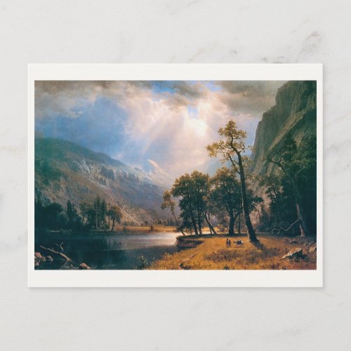 Albert Bierstadts Half Dome Yosemite Valley 1870 Postcard
