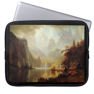 Albert Bierstadt's Painting, In the Mountains 1867 Laptop Sleeve